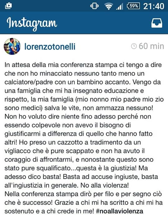 Tonelli instagram