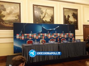 Conferenza pre-match Champions Manchester City. Guardiola e Silva (FOTO di Alberto Caccia)