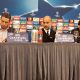 Guardiola e Silva in conferenza all'Hotel Vesuvio a Napoli (FOTO di Alberto Caccia)