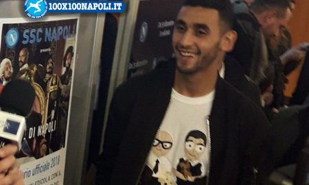 Faouzi Ghoulam alla presentazione del calendario 2018 SSCN. (Foto di Alberto Caccia - Tutti i diritti riservati - Uso valido solo dopo precisa richiesta all'autore).