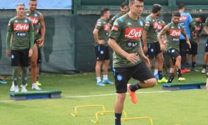 Napoli Milik Allenamento