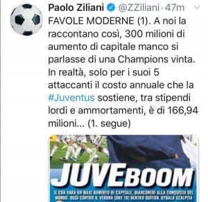 Ziliani Juventus Boom