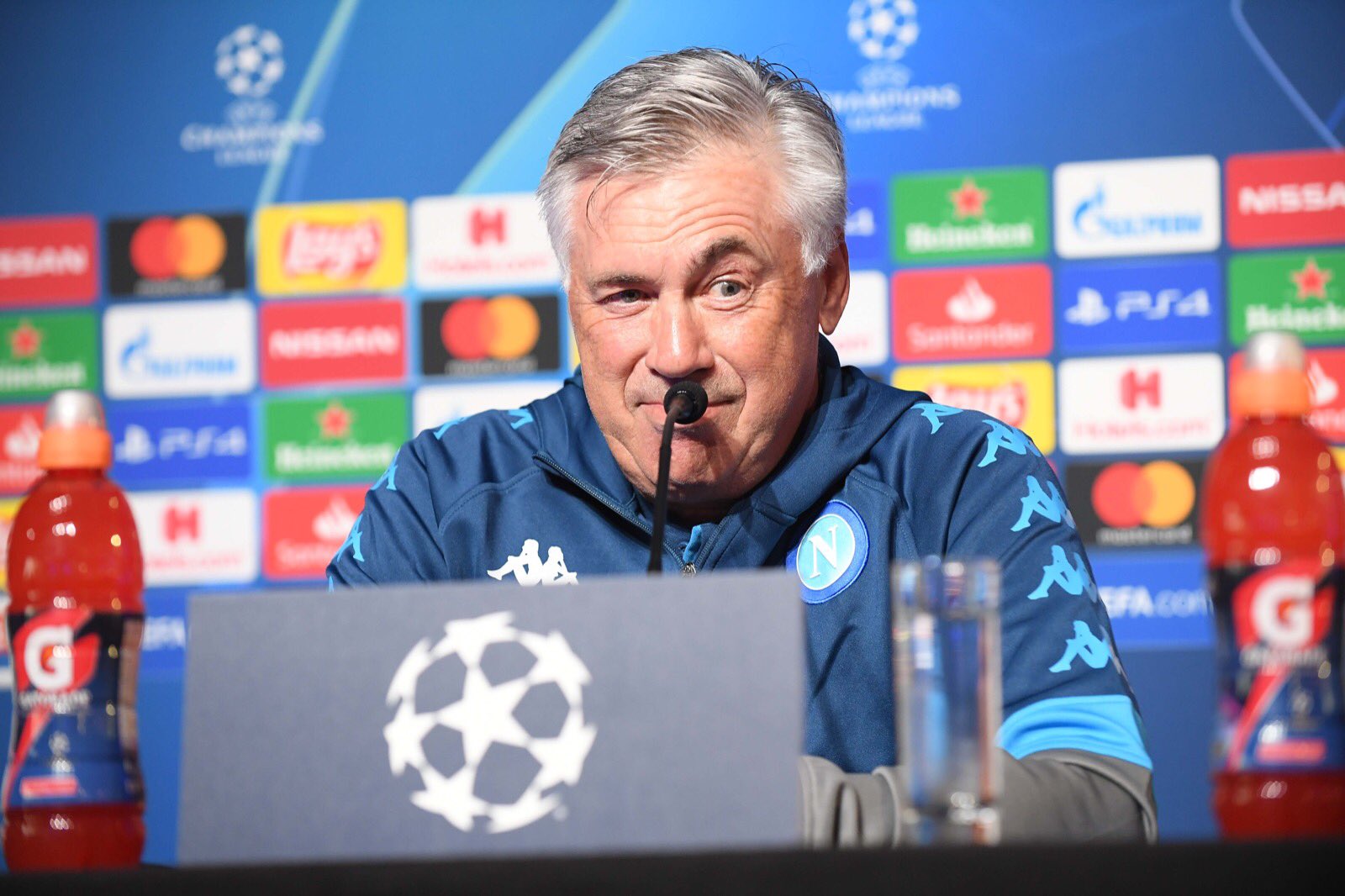 ancelotti conferenza Champions