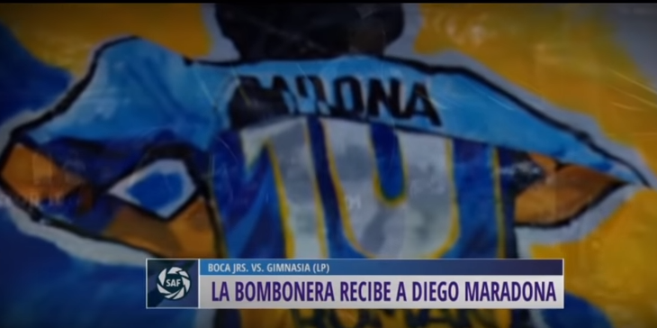 maradona bombonera boca juniors napoli