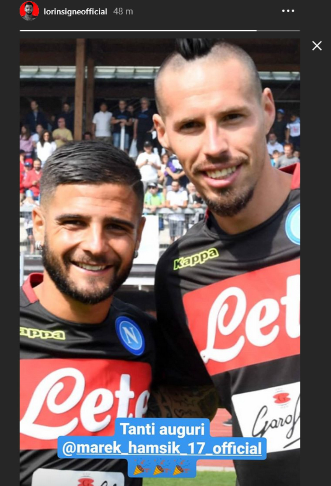 Insigne Hamsik Compleanno