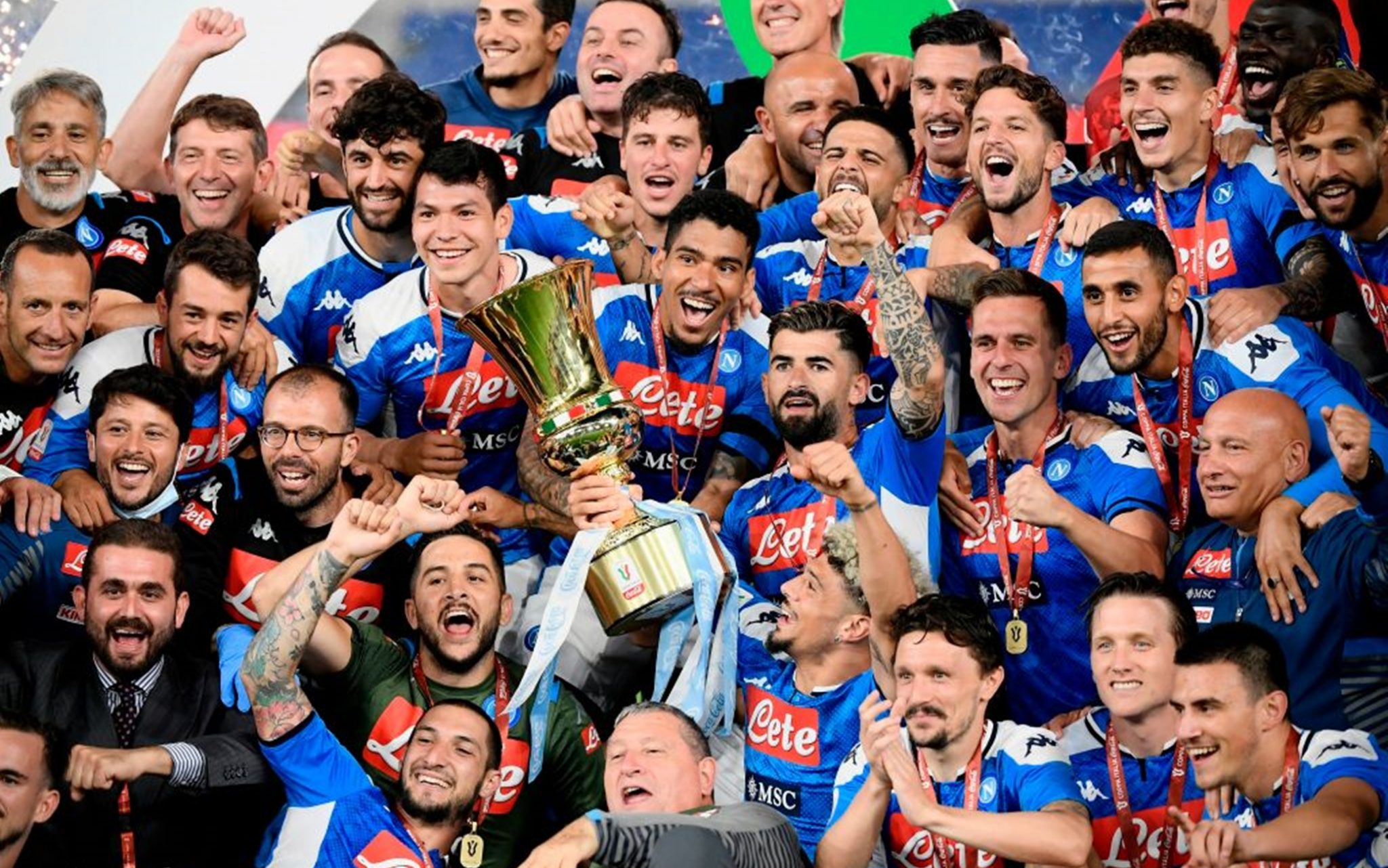 Napoli vincitore della Coppa Italia: le big d'Europa che hanno vinto