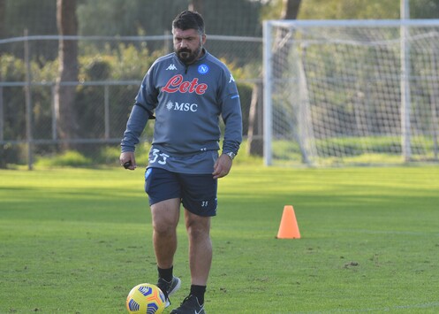 Napoli Allenamento Gattuso Castel Volturno