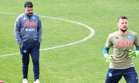 napoli report allenamento