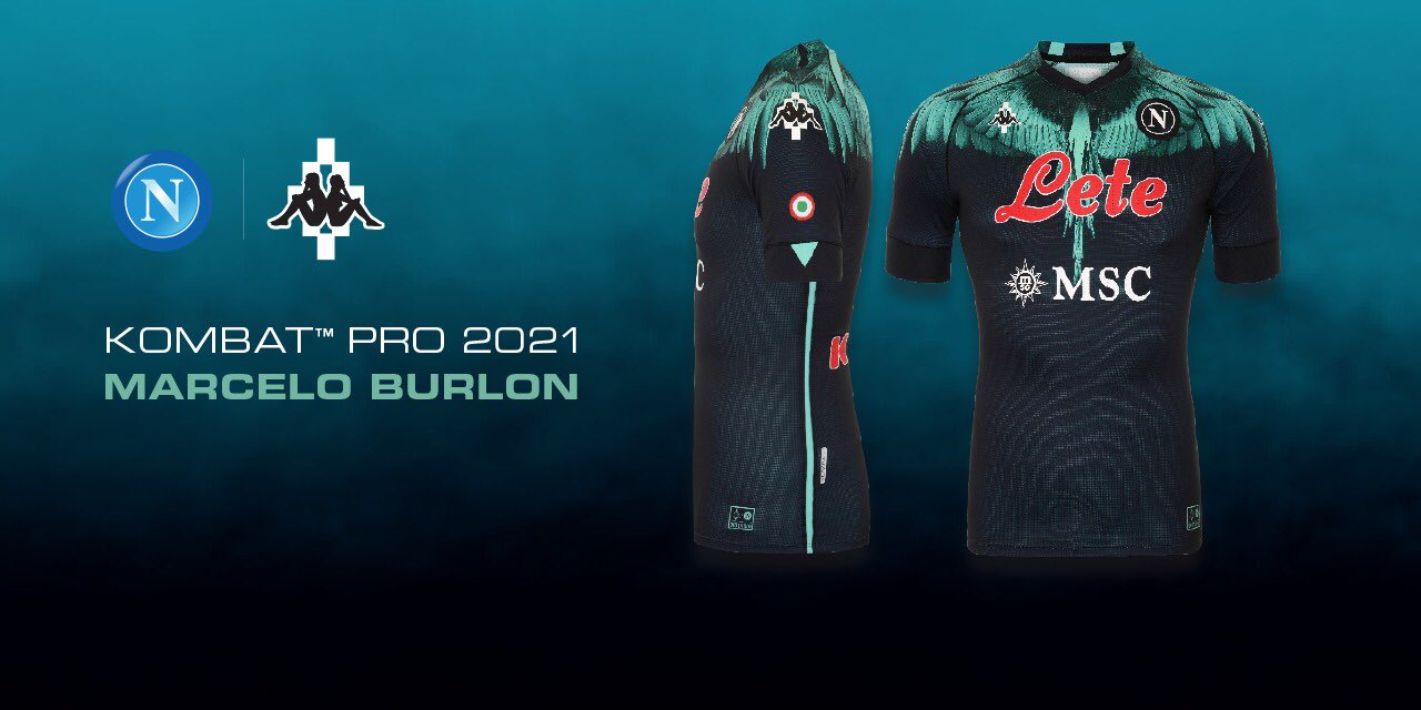 ssc napoli divisa marcelo burlon kappa