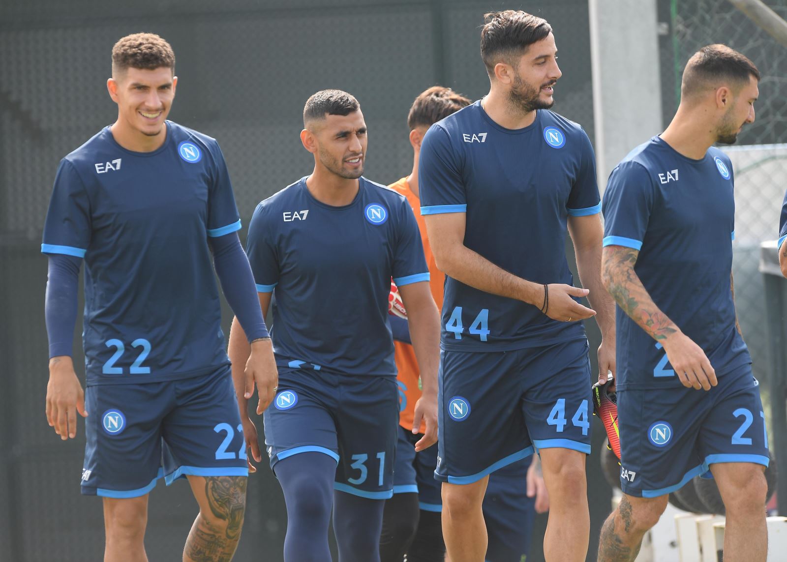 napoli report allenamento