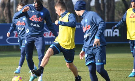 allenamento napoli report ufficiale