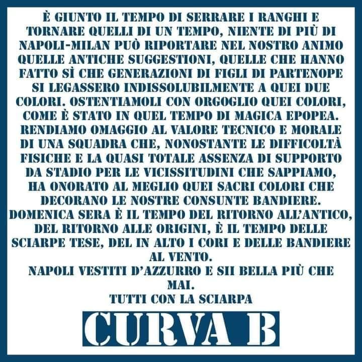 curva b napoli milan