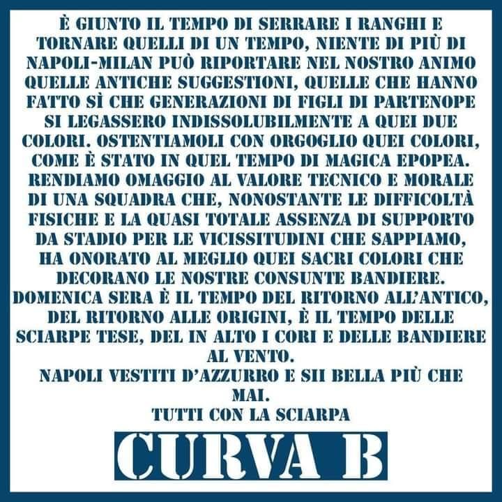 curva b napoli milan