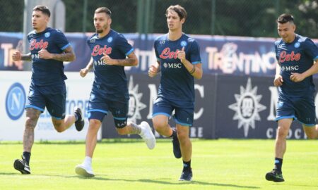 napoli dimaro 22 allenamento