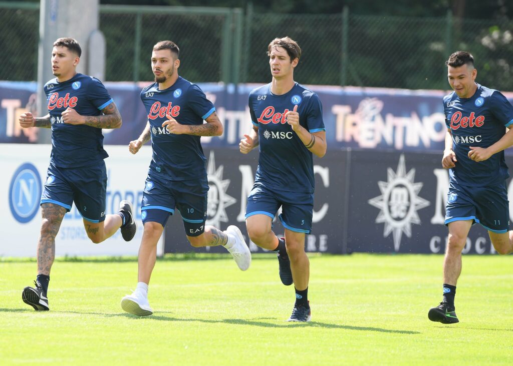 napoli dimaro 22 allenamento