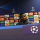 Anguissa durante una conferenza stampa con il Napoli in Champions